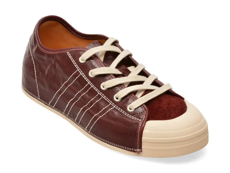 Pantofi sport visinii, P5077, din piele naturala