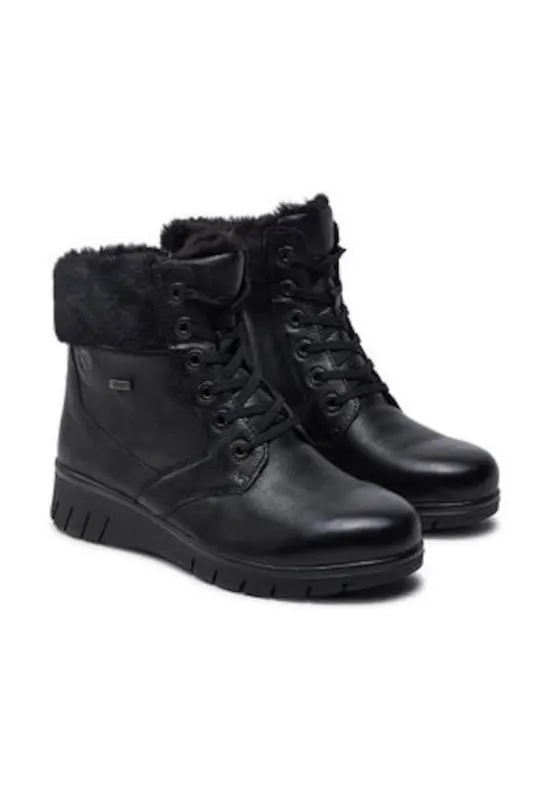 Ghete de dama - piele naturala - negru -