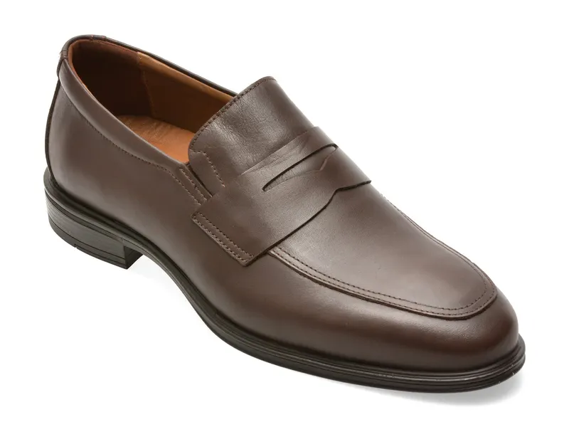 Mocasini eleganti BITE THE BULLET maro, RM104, din piele naturala