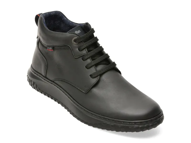 Ghete CALLAGHAN negre, 60803, din piele naturala