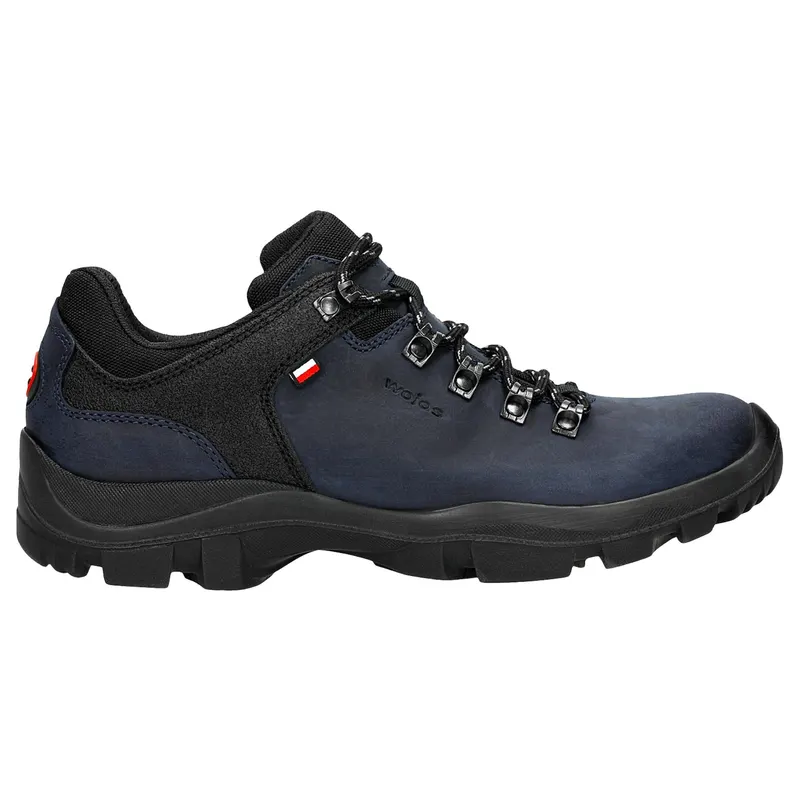 Pantofi trekking bleumarin-negri din tricotaj