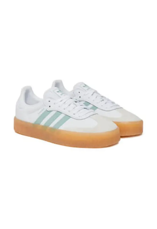 Pantofi sport din piele cu talpa contrastanta si logo -