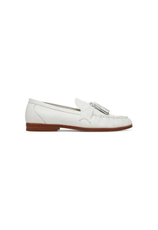Mocasini barbati LIDO - Piele naturala - Alb - Alb