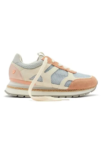 Pantofi sport din piele intoarsa cu insertii din plasa Eddington - Gri