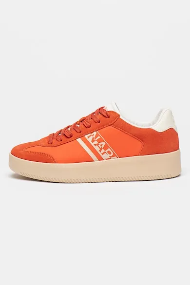 Pantofi sport cu insertii de piele intoarsa Jade - Rosu