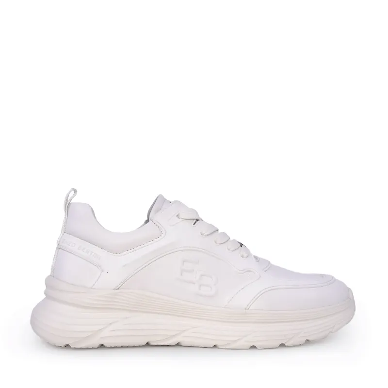 Sneakers ușori bărbați Enzo Bertini albi din piele 1649BP240592A