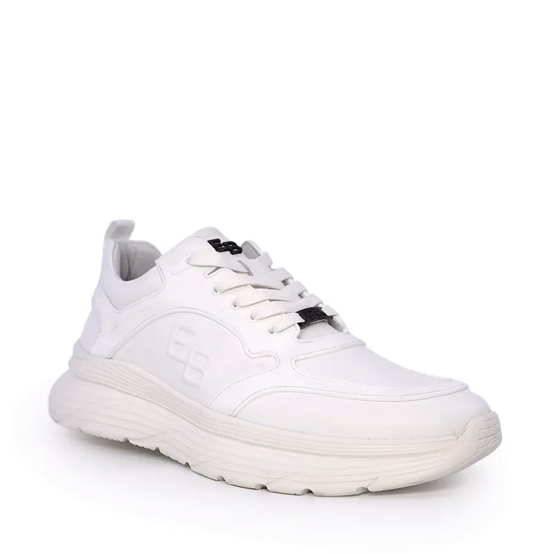 Sneakers ușori bărbați Enzo Bertini albi din piele 1649BP240592A — imaginea 2
