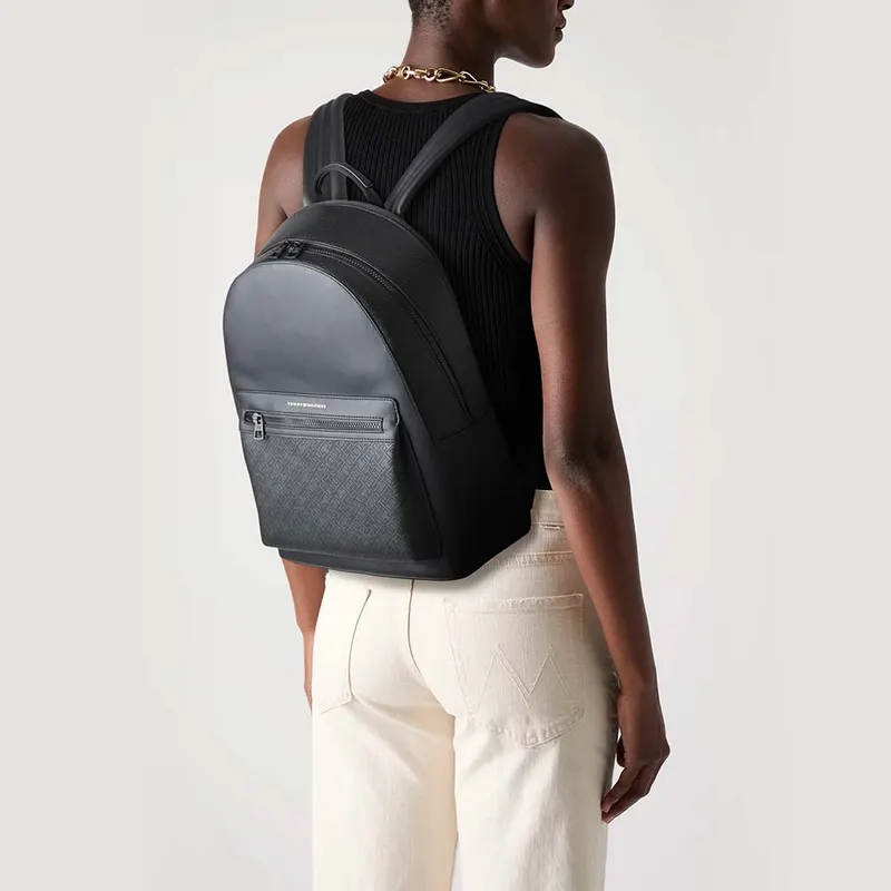 Rucsac Tommy Hilfiger negru din material sintetic 3420RUCS3834N — imaginea 2