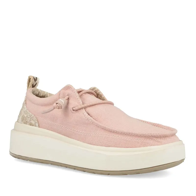 Mocasini ușori FEMEI Jeep Nature Wallabee roz din textil 3951DM61530RO — imaginea 2