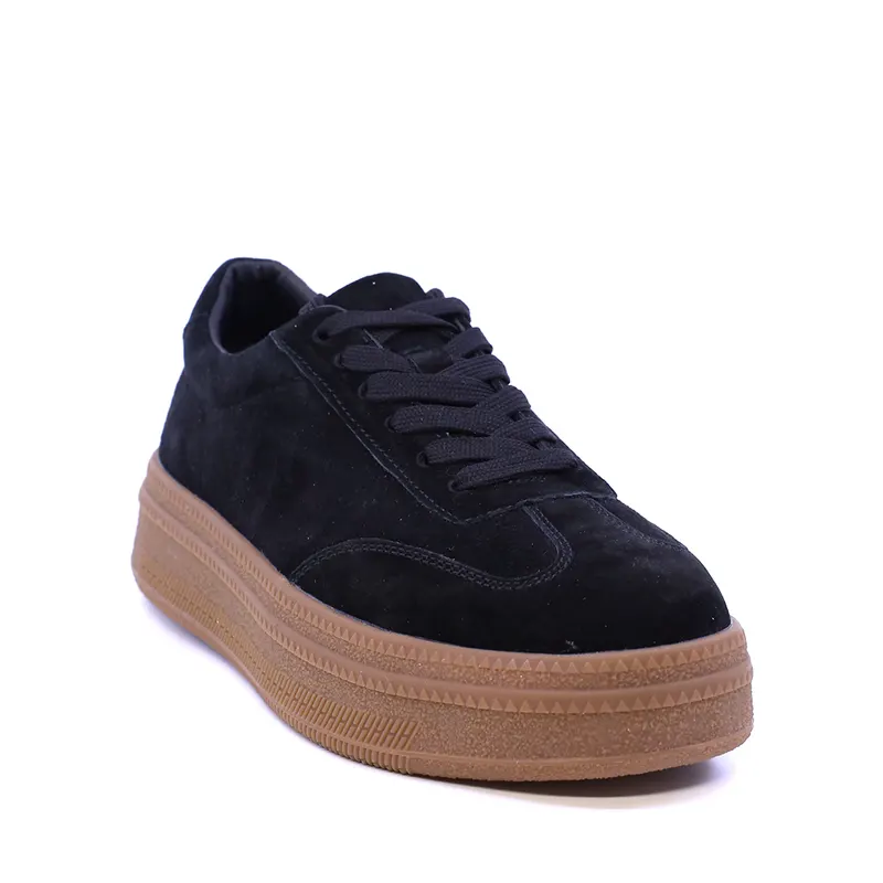 Sneakers femei Luca di Gioia negri din piele întoarsă 1572DP5904VN — imaginea 2