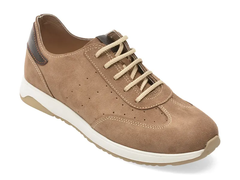 Pantofi sport gri, 2250, din piele intoarsa