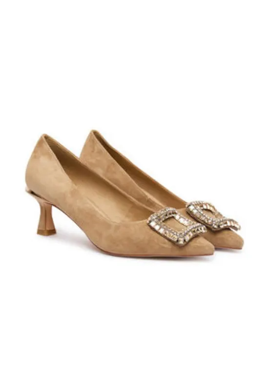 Pantofi dama 305457943 - piele naturala - bej
