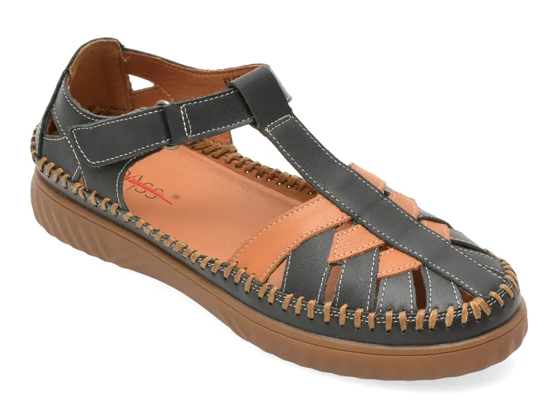 Pantofi PASS COLLECTION bleumarin, KL60027, din piele naturala
