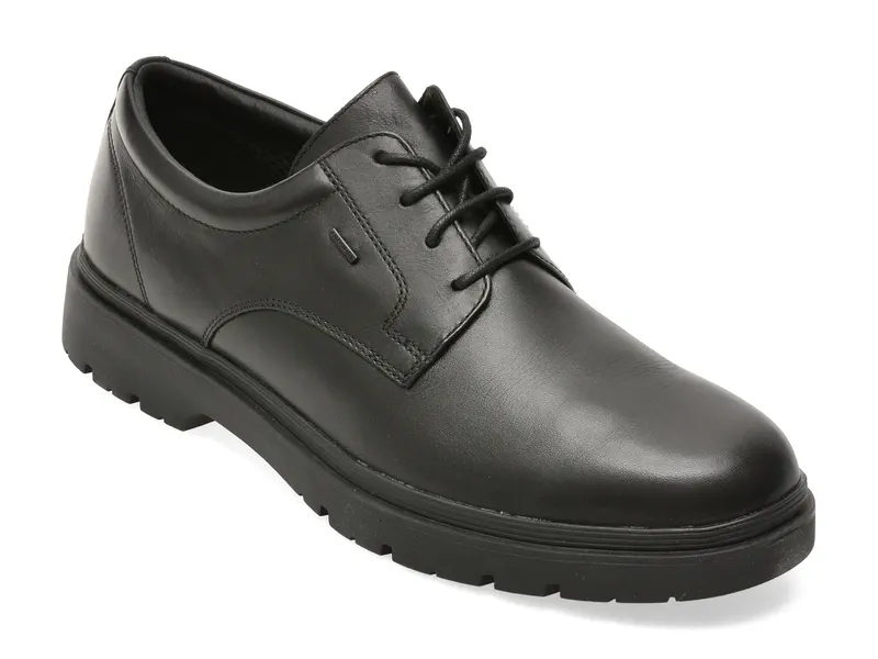 Pantofi GEOX negri, U46HNB, din piele naturala