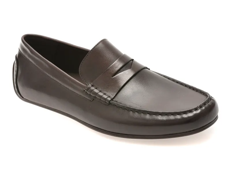 Mocasini eleganti maro, BIELLO-IN 201, din piele naturala