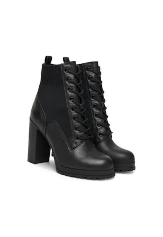 Botine dama negru - piele naturala
