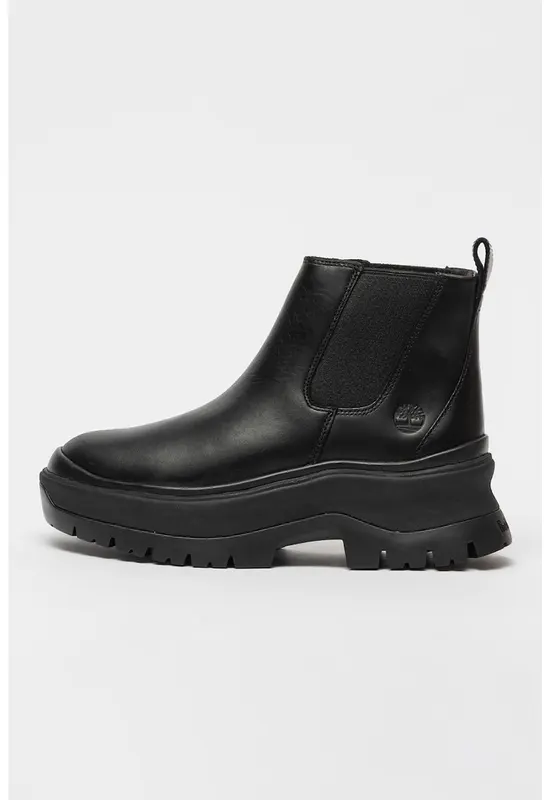 Ghete Chelsea de piele Roxie Lane - Negru