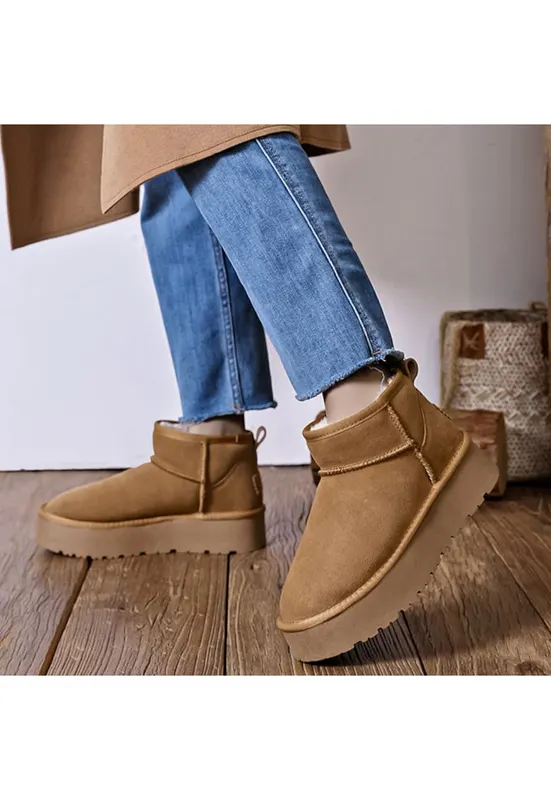 Ghete bej din piele naturala JB1924 118 13692 - Bej