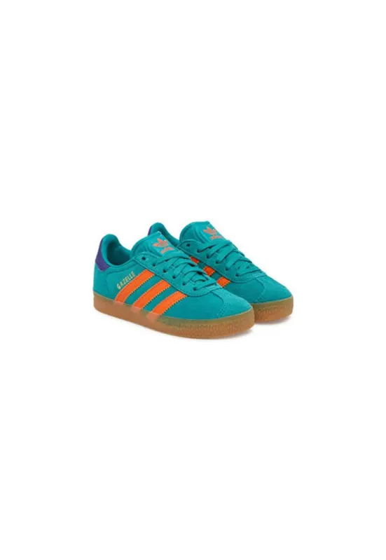 Pantofi sport di piele intoarsa cu logo Gazelle