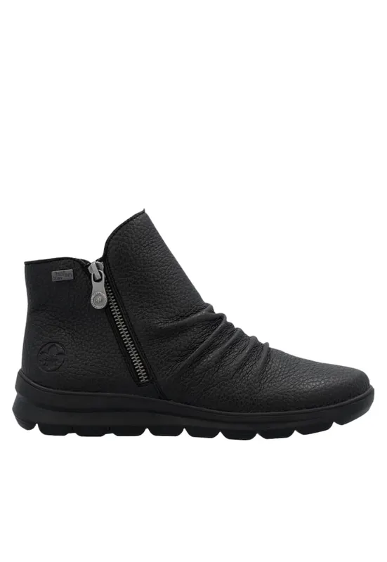 Ghete casual - dama - Z0056-00 negru - piele naturala - Negru