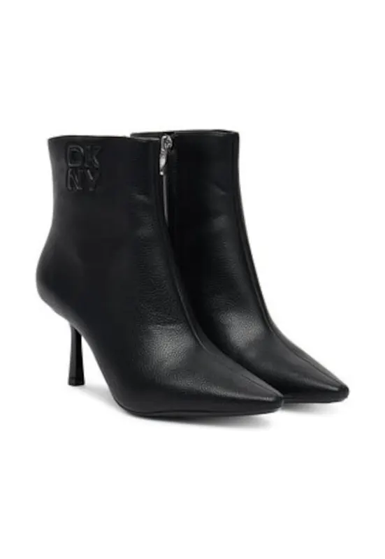 Botine dama - piele ecologica - negru - Negru