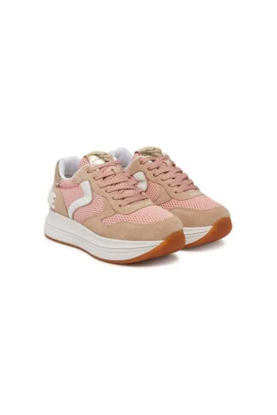 Pantofi sport dama - 2018825 - Piele naturala - 40 EU - Bej/Roz - Bej/Roz
