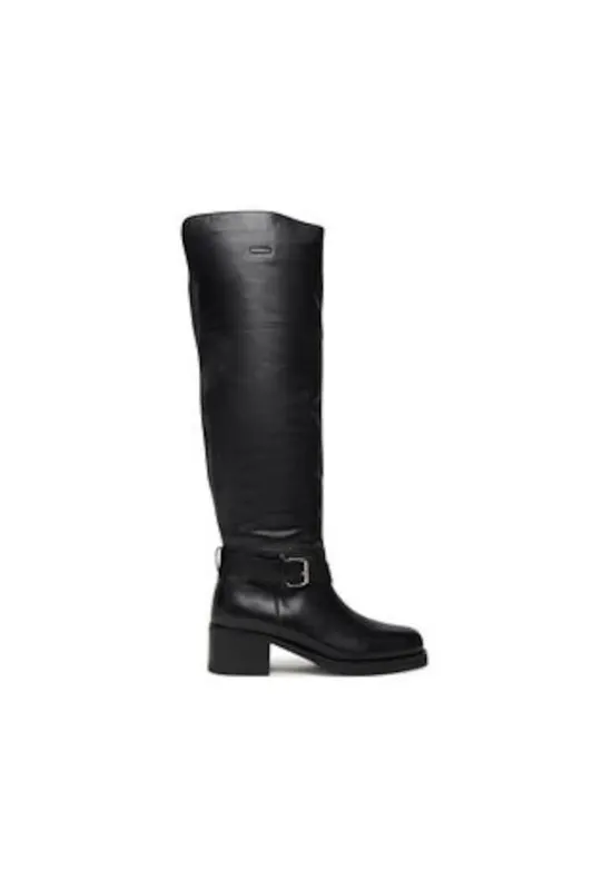 Cizme dama - 305520890 - piele naturala - negru
