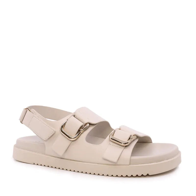 Sandale femei Solo Donna bej deschis cu elemente deco 2549DS8981A — imaginea 2