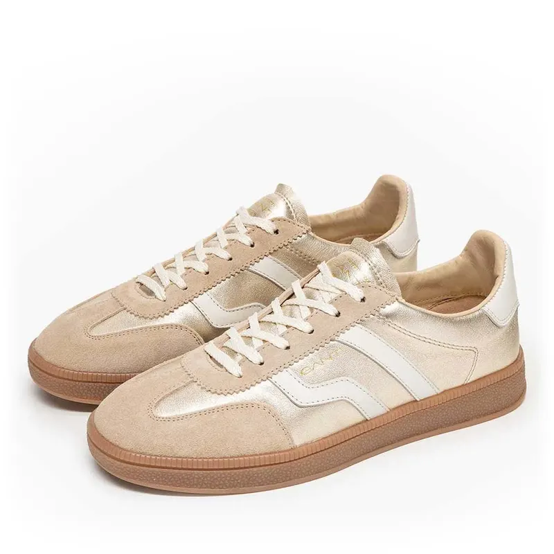 Sneakers femei Gant linia Cuzima aurii din piele 1741DP531199AU — imaginea 2