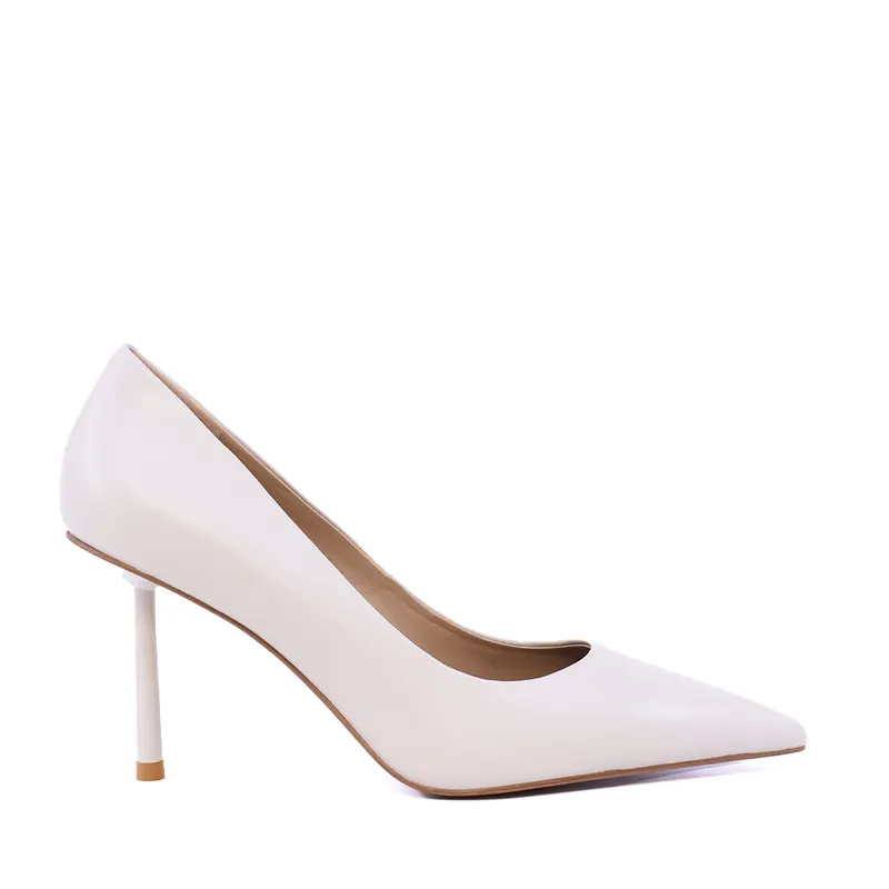 Pantofi stiletto femei Enzo Bertini bej din piele naturală 1621DP2330BE