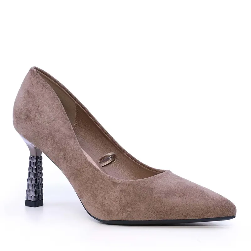 Pantofi stiletto femei Solo Donna taupe 1162DP2561VTA — imaginea 2