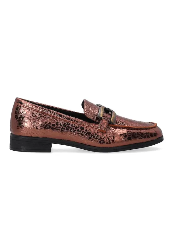 Pantofi loafer cu aspect metalizat