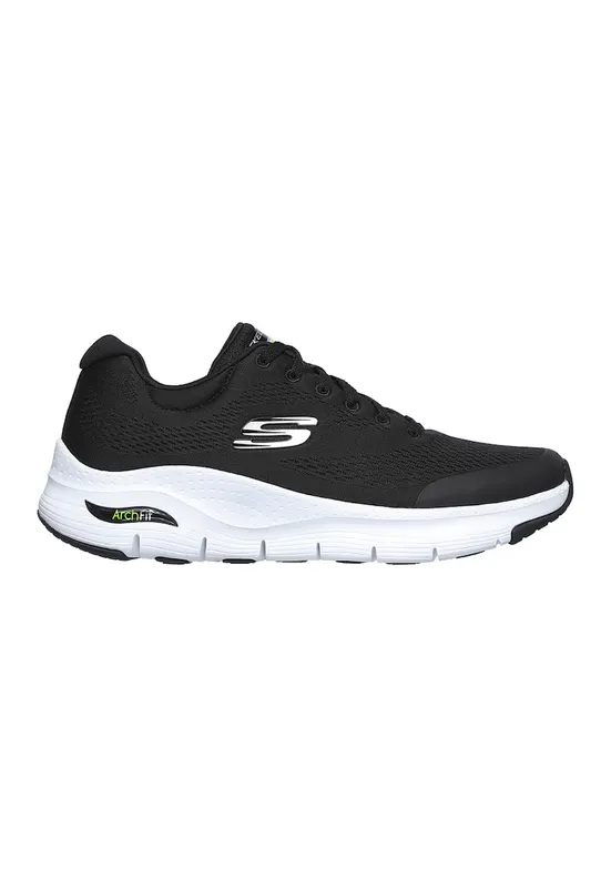 Pantofi sport din textil cu insertii de material sintetic Arch Fit - Alb/Negru