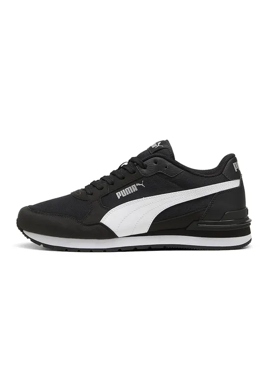 Pantofi sport ST Runner v4 de plasa si piele ecologica - Alb/Negru
