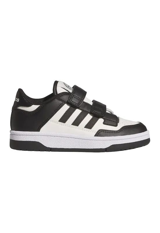 Pantofi sport Rapid Court cu inchidere velcro - Alb/Negru