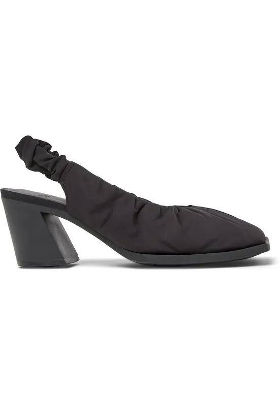 Pantofi slingback cu varf patrat Karole - Negru