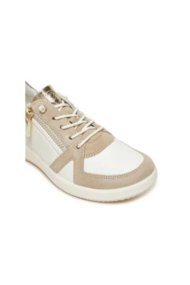 Pantofi sport dama - 12-23914-05 - Piele naturala - Bej