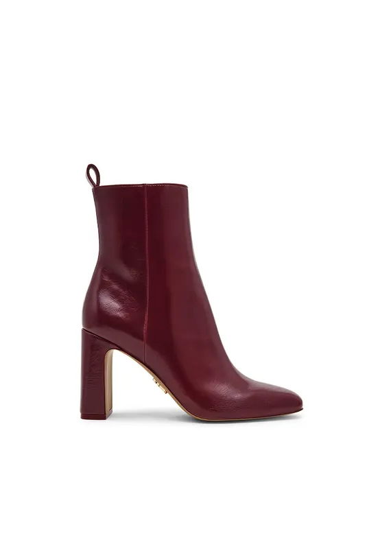 Botine de piele ecologica Adelise - Violet pruna