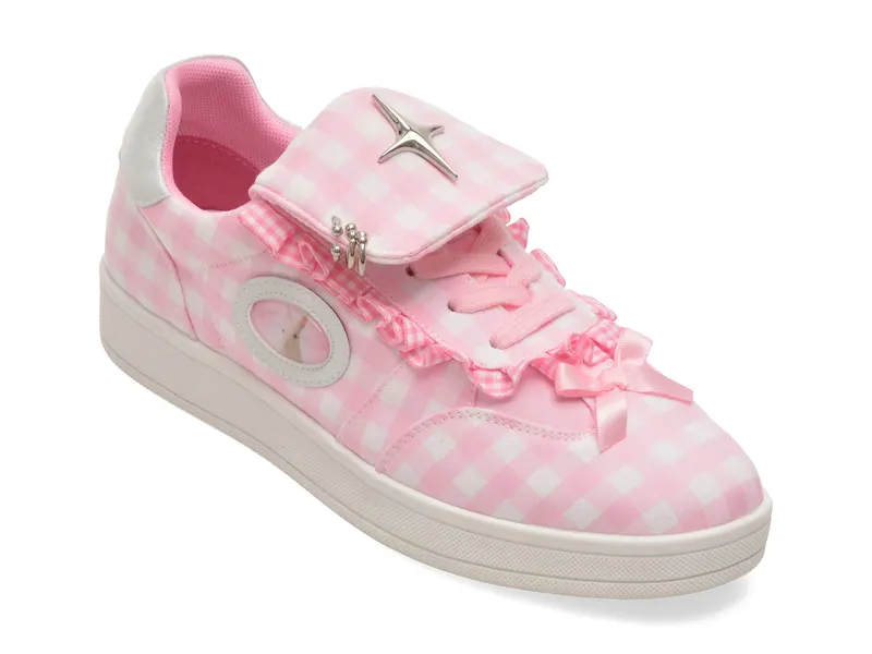Pantofi sport roz, QS925, din material textil