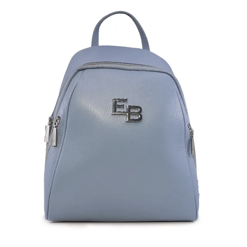 Rucsac femei Enzo Bertini albstru deschis din piele 154RUCP3375AZ
