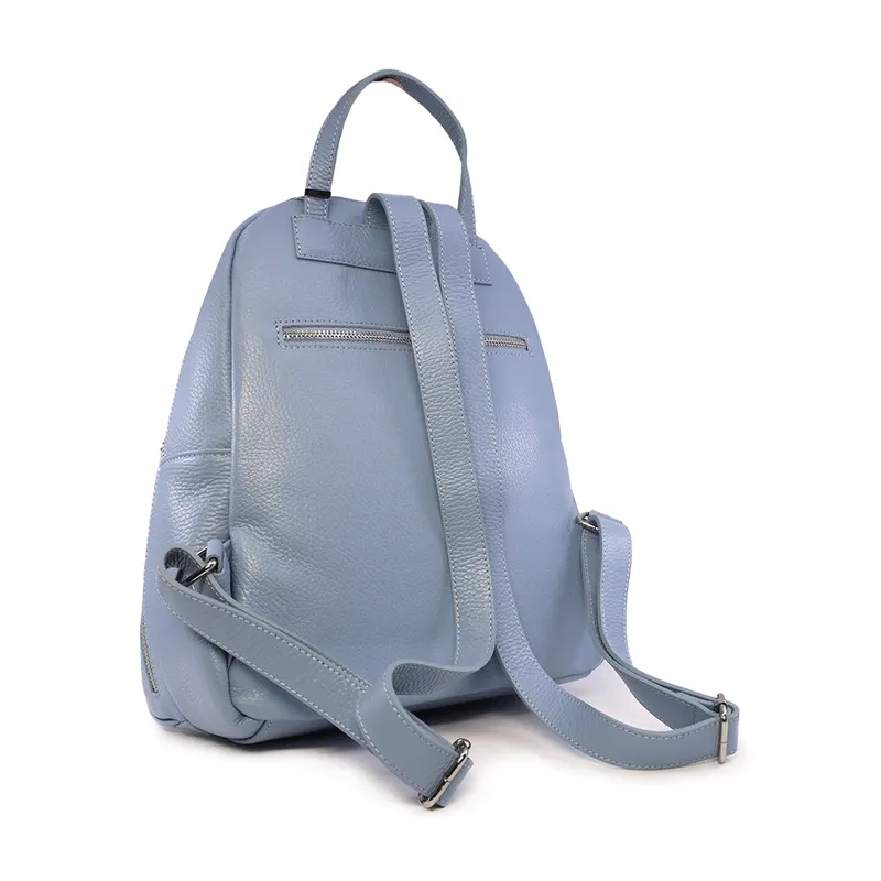 Rucsac femei Enzo Bertini albstru deschis din piele 154RUCP3375AZ — imaginea 2