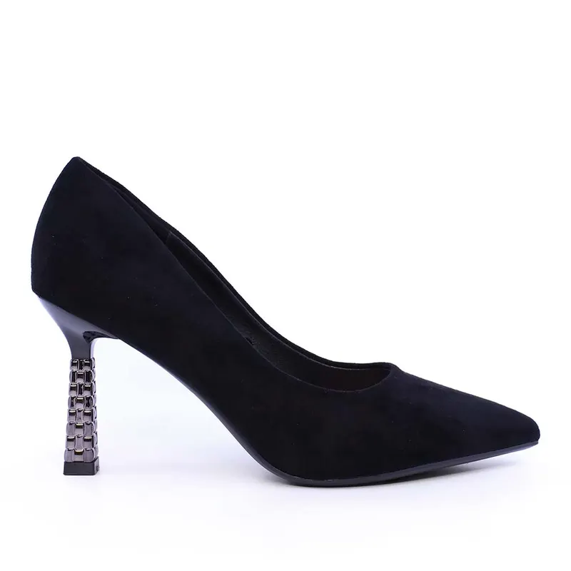 Pantofi stiletto femei Solo Donna negri 1162DP2561VN