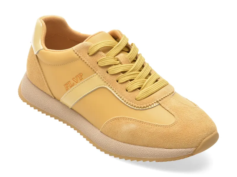 Pantofi sport FLAVIA PASSINI galbeni, 6159, din piele naturala