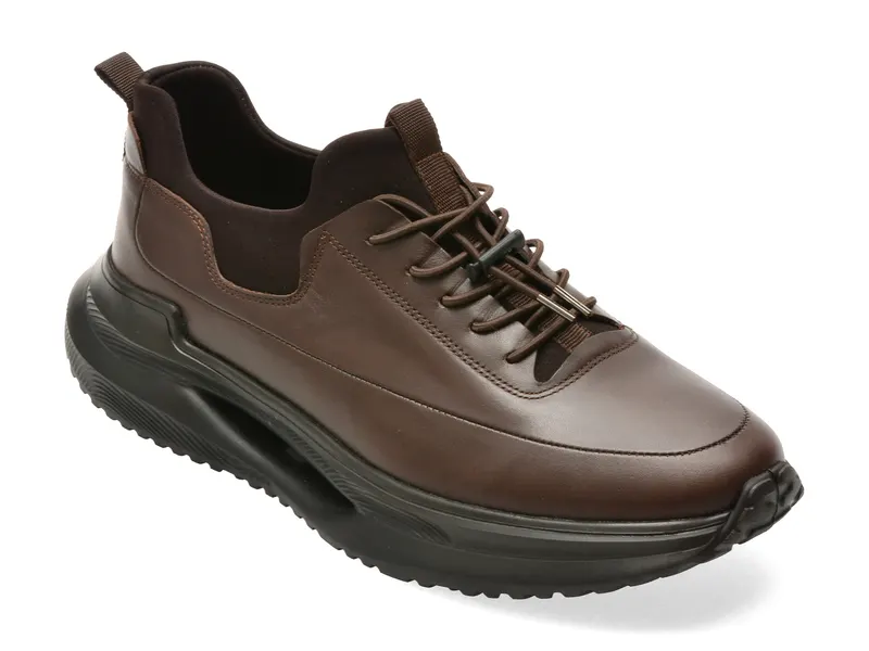 Pantofi sport BITE THE BULLET maro, RM120, din piele naturala
