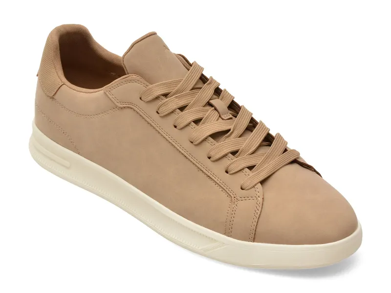 Pantofi sport bej, JEREMIE 278, din piele ecologica