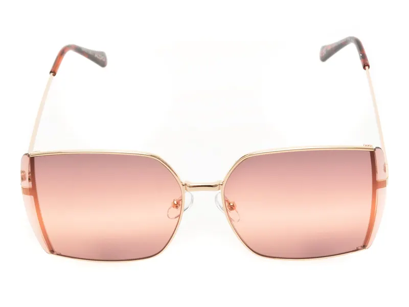 Ochelari de soare portocalii, LEILAH 830, din metal