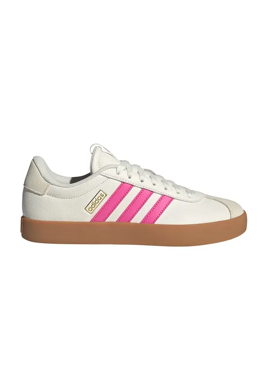 Pantofi sport VL Court 3.0 cu detalii de piele intoarsa - Roz aprins/Caramel/Crem