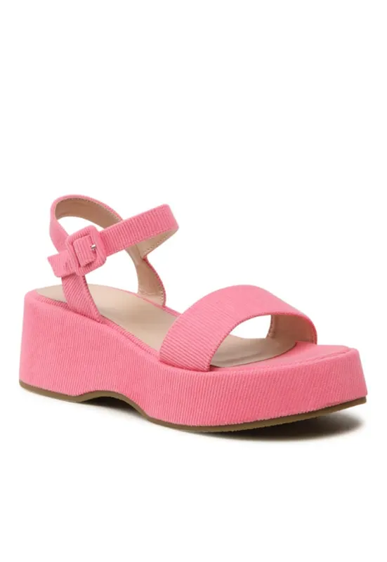 Sandale dama - 302867059 - Roz - Textil - Roz