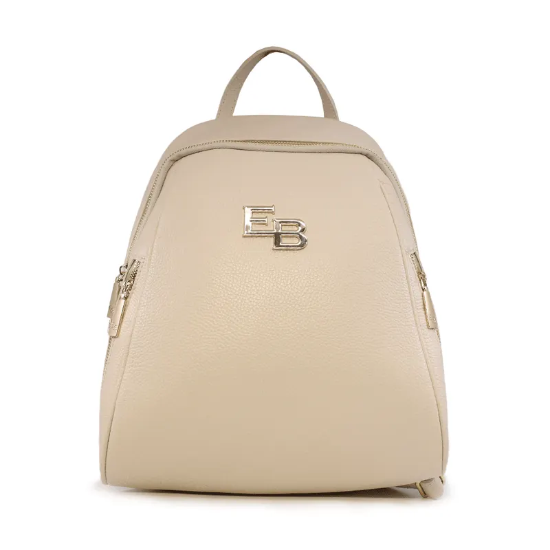 Rucsac femei Enzo Bertini bej din piele 154RUCP3375BE