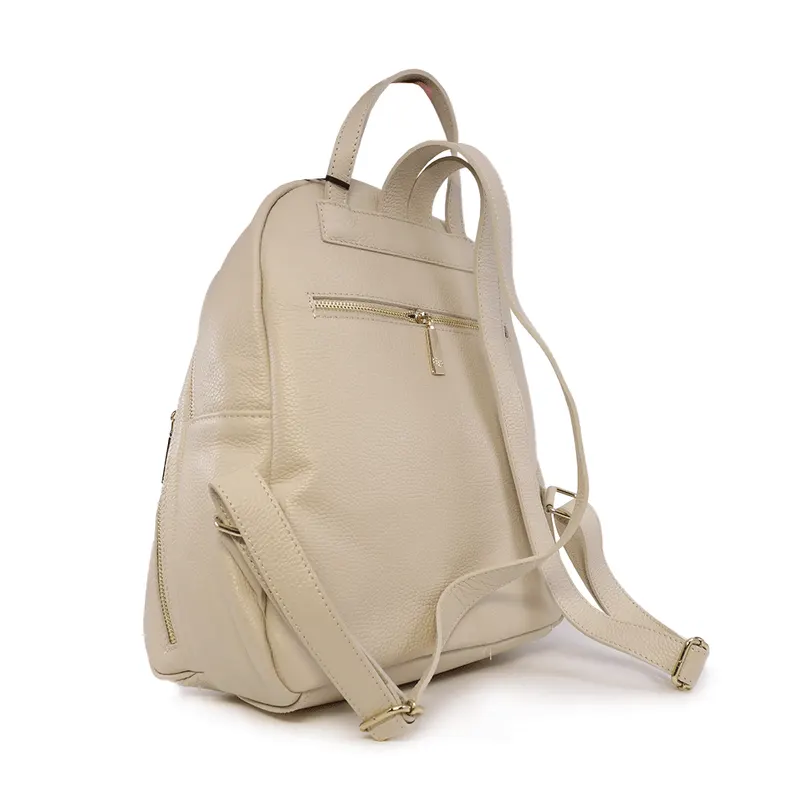 Rucsac femei Enzo Bertini bej din piele 154RUCP3375BE — imaginea 2